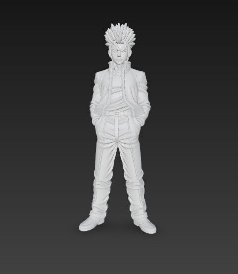 Cool Stance Stylish Anime Character 3D Print Model 3D model_17