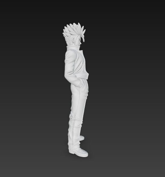 Cool Stance Stylish Anime Character 3D Print Model 3D model_19