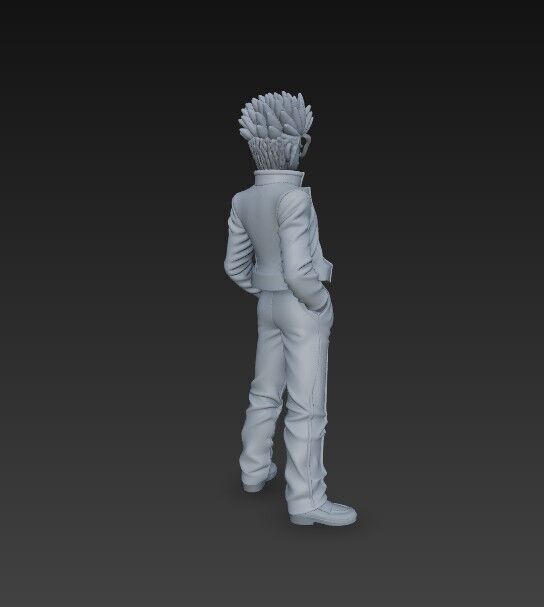 Cool Stance Stylish Anime Character 3D Print Model 3D model_6