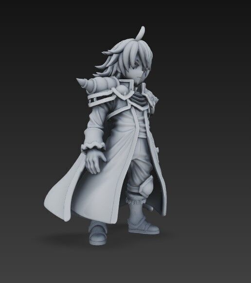 Fantasy War Lord Highly Detailed Armored Anime Character 3D model_3