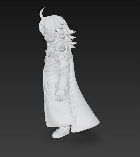 Fantasy War Lord Highly Detailed Armored Anime Character 3D model_18