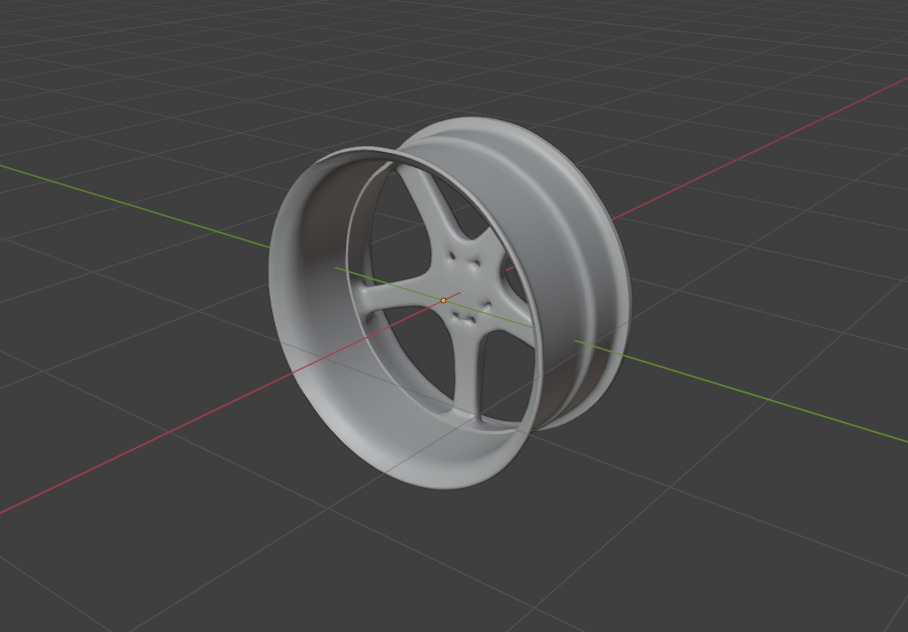 Sport Rim Low-poly 3D model_1