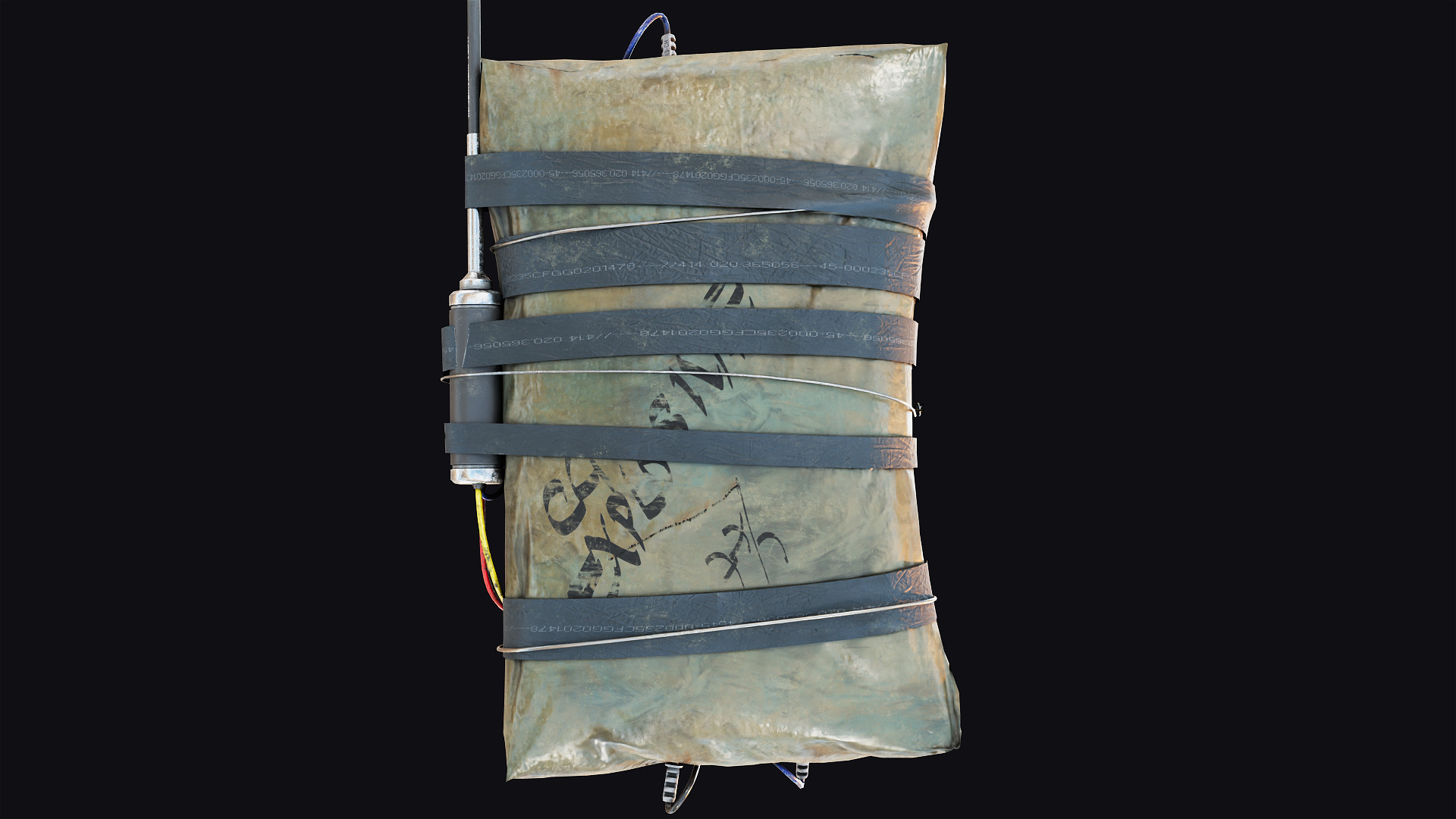 C4 explosive Low-poly 3D model_4