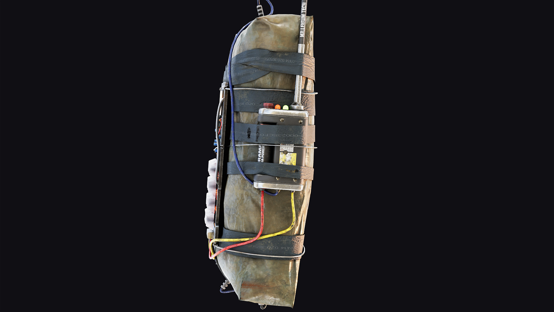 C4 explosive Low-poly 3D model_3