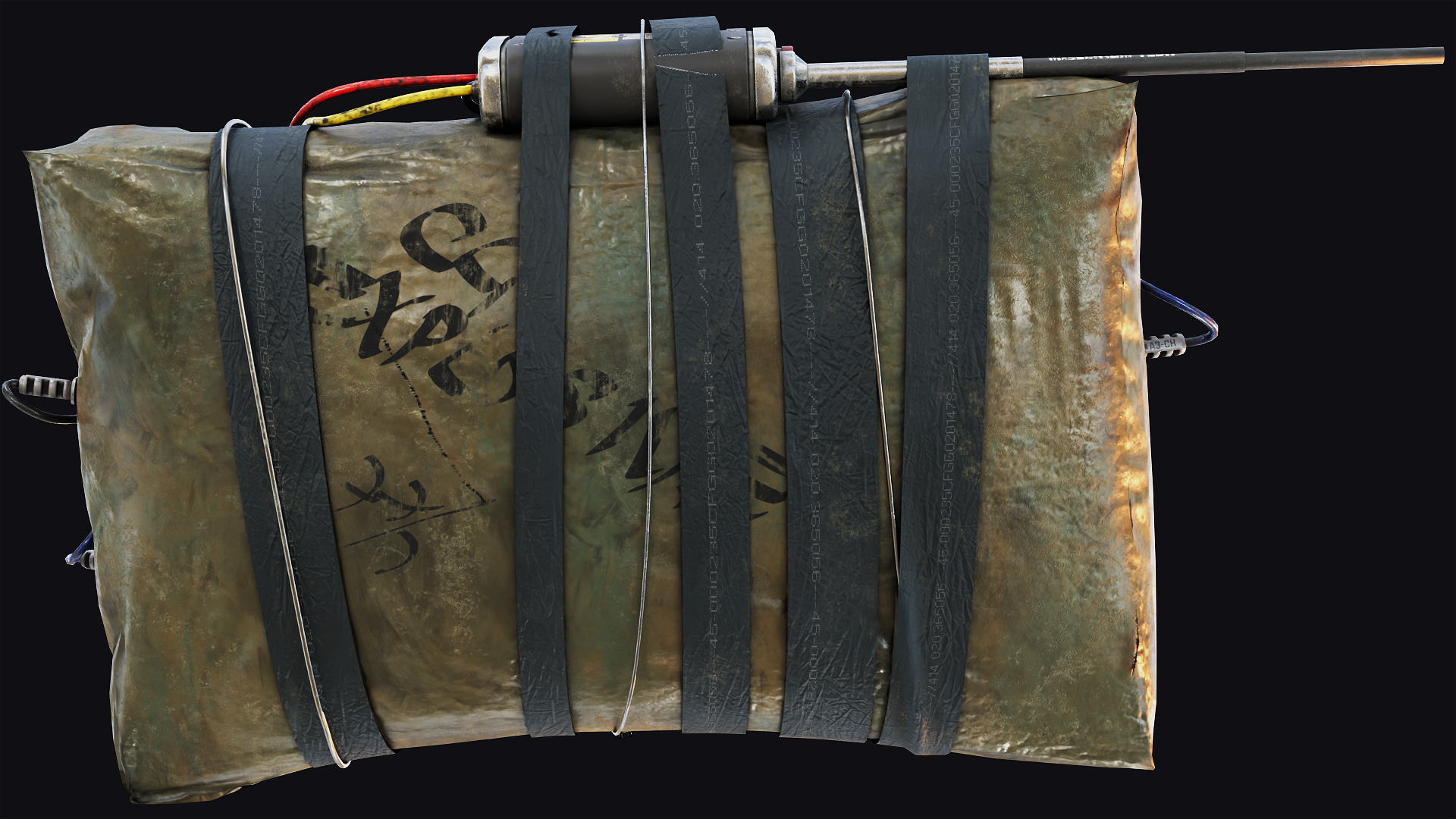 C4 explosive Low-poly 3D model_7