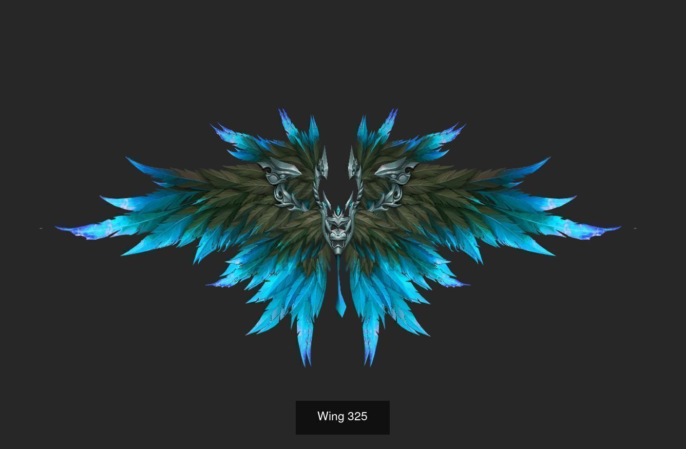 Pack With 25 Wings Part 13 3D Model Collection_4