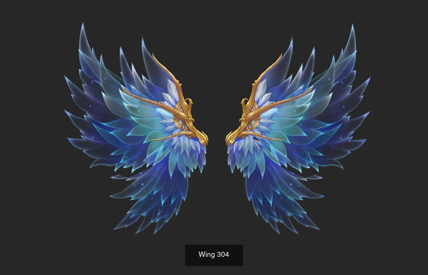 Pack With 25 Wings Part 13 3D Model Collection_25