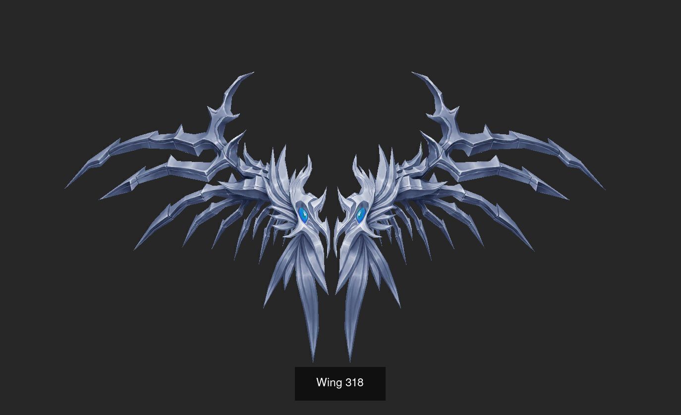 Pack With 25 Wings Part 13 3D Model Collection_11