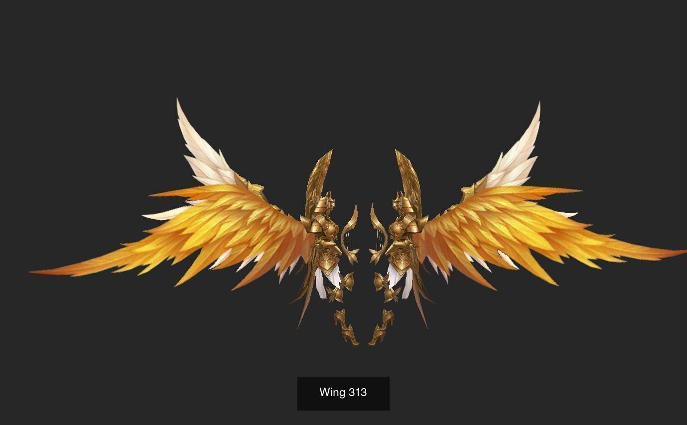 Pack With 25 Wings Part 13 3D Model Collection_16