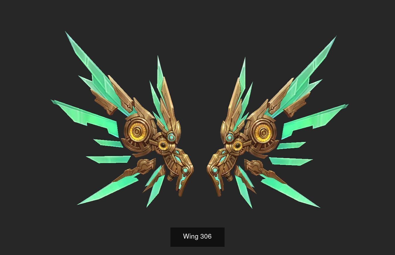 Pack With 25 Wings Part 13 3D Model Collection_23