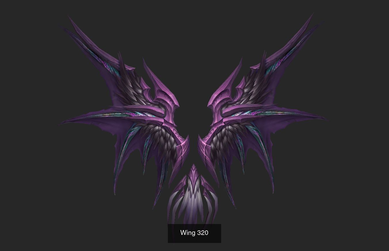 Pack With 25 Wings Part 13 3D Model Collection_9