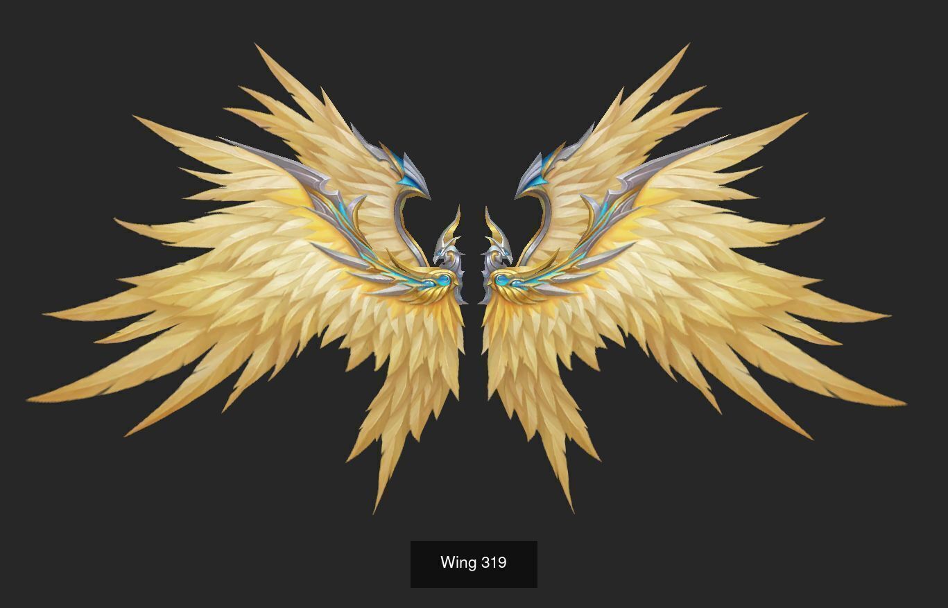 Pack With 25 Wings Part 13 3D Model Collection_10