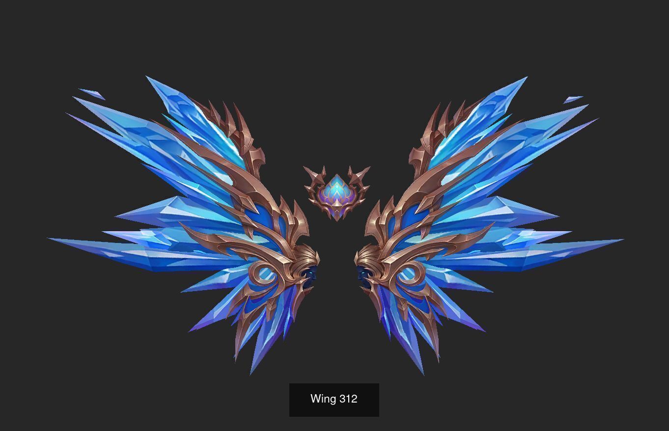 Pack With 25 Wings Part 13 3D Model Collection_17