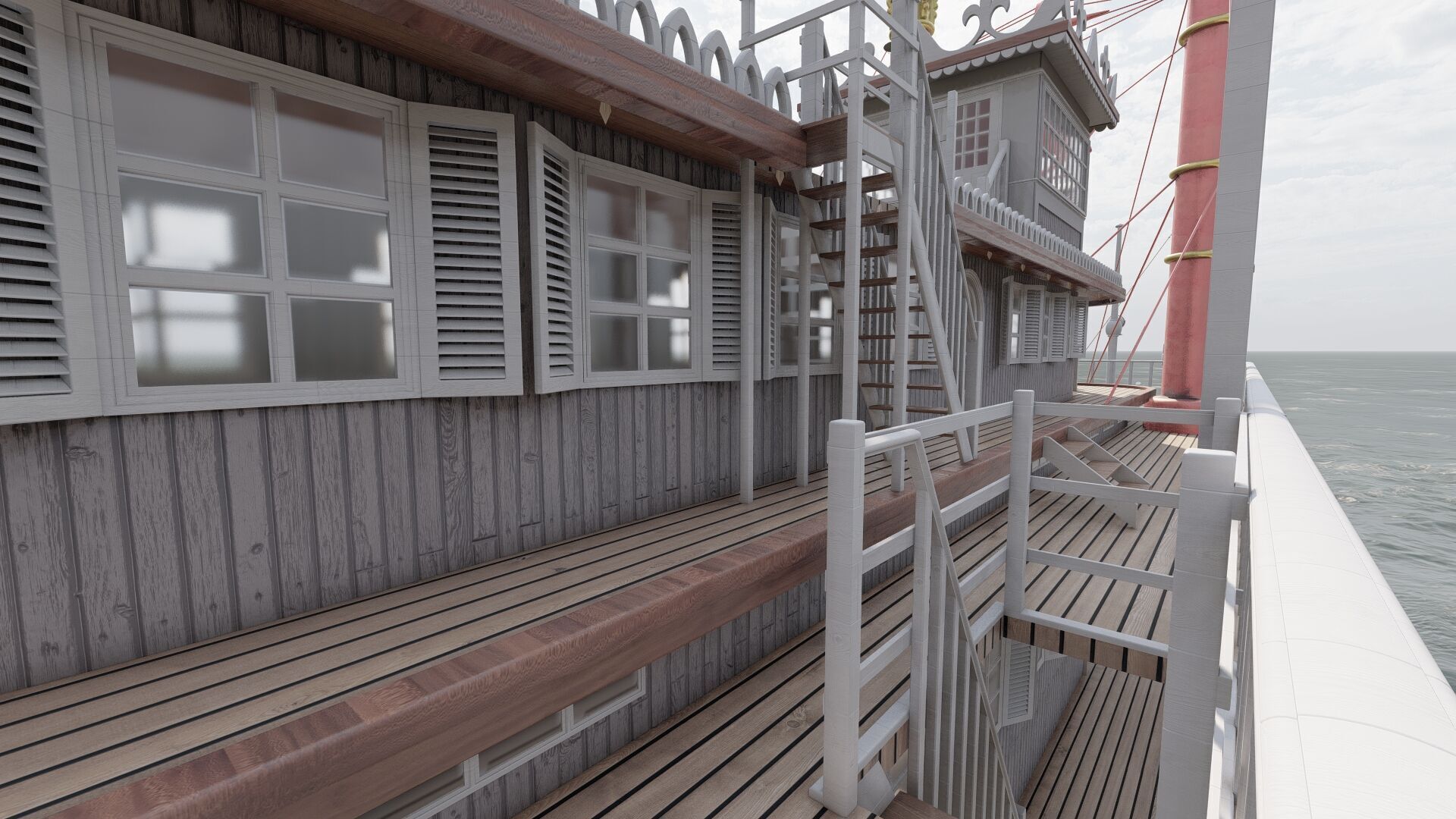 AMERICAN STEAM SHIP 3D model_18