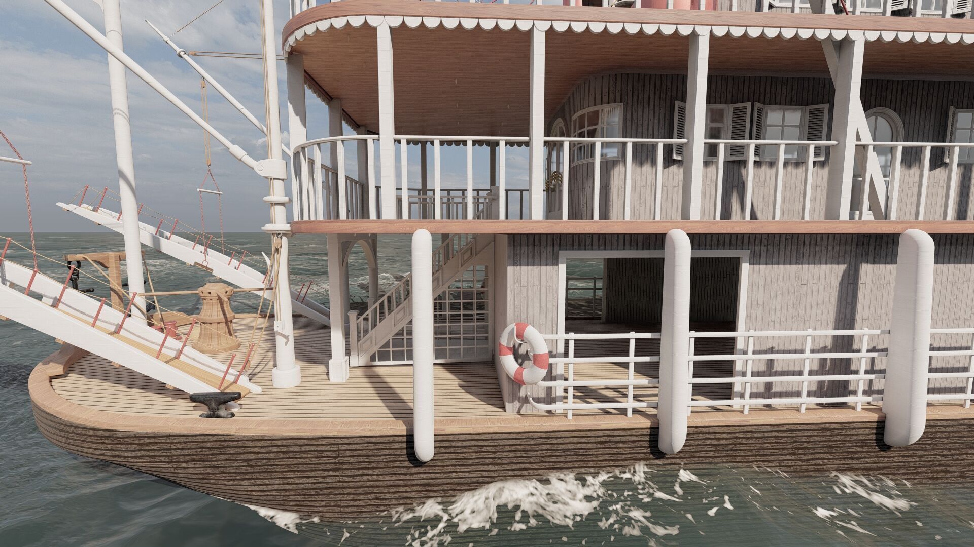 AMERICAN STEAM SHIP 3D model_10