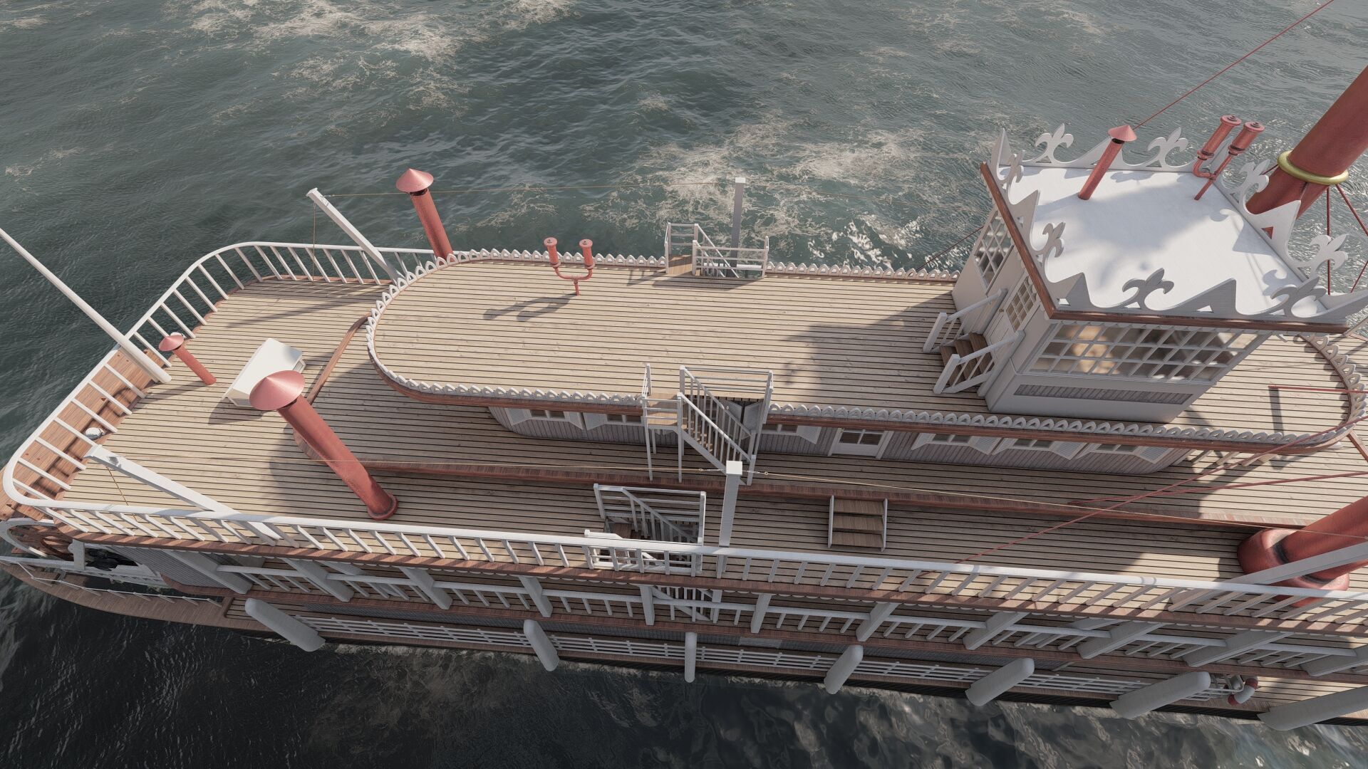 AMERICAN STEAM SHIP 3D model_21