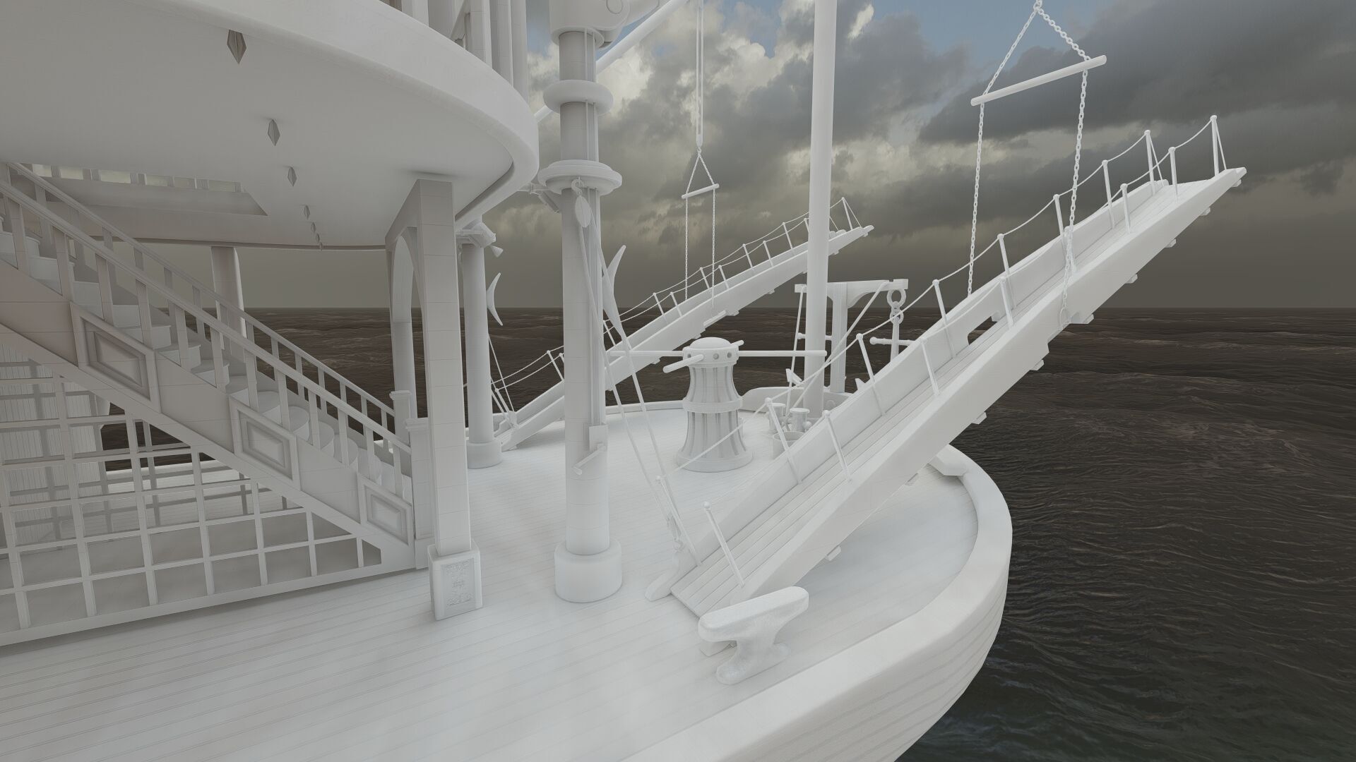AMERICAN STEAM SHIP 3D model_33