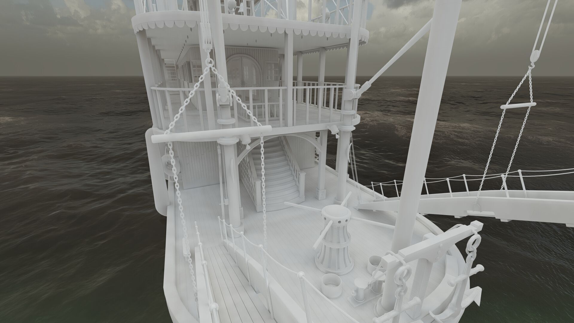 AMERICAN STEAM SHIP 3D model_34