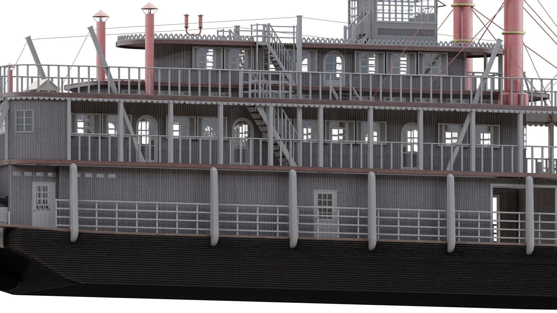 AMERICAN STEAM SHIP 3D model_6