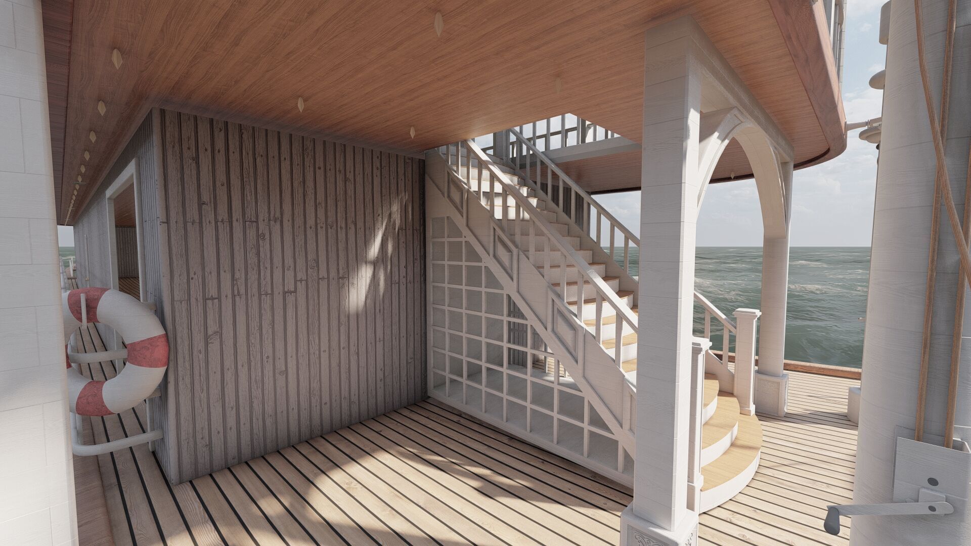 AMERICAN STEAM SHIP 3D model_23