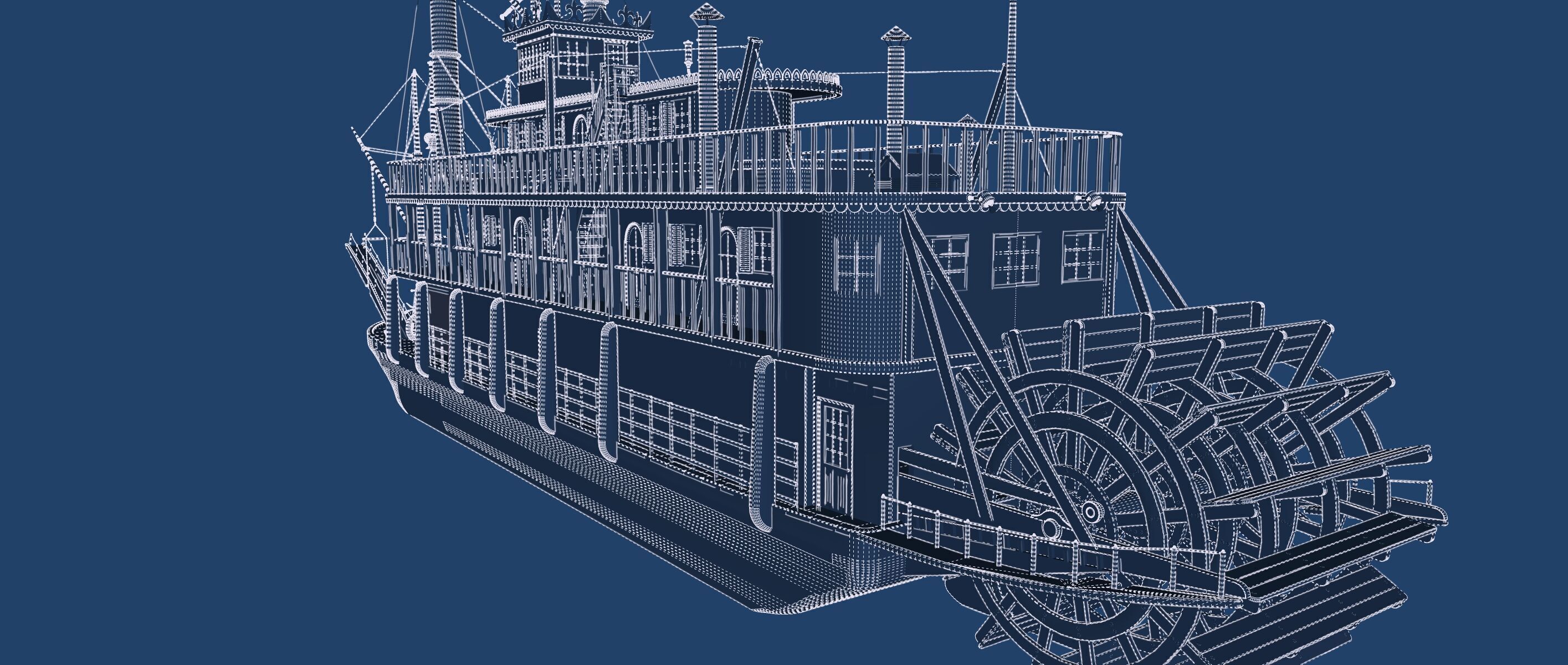 AMERICAN STEAM SHIP 3D model_44