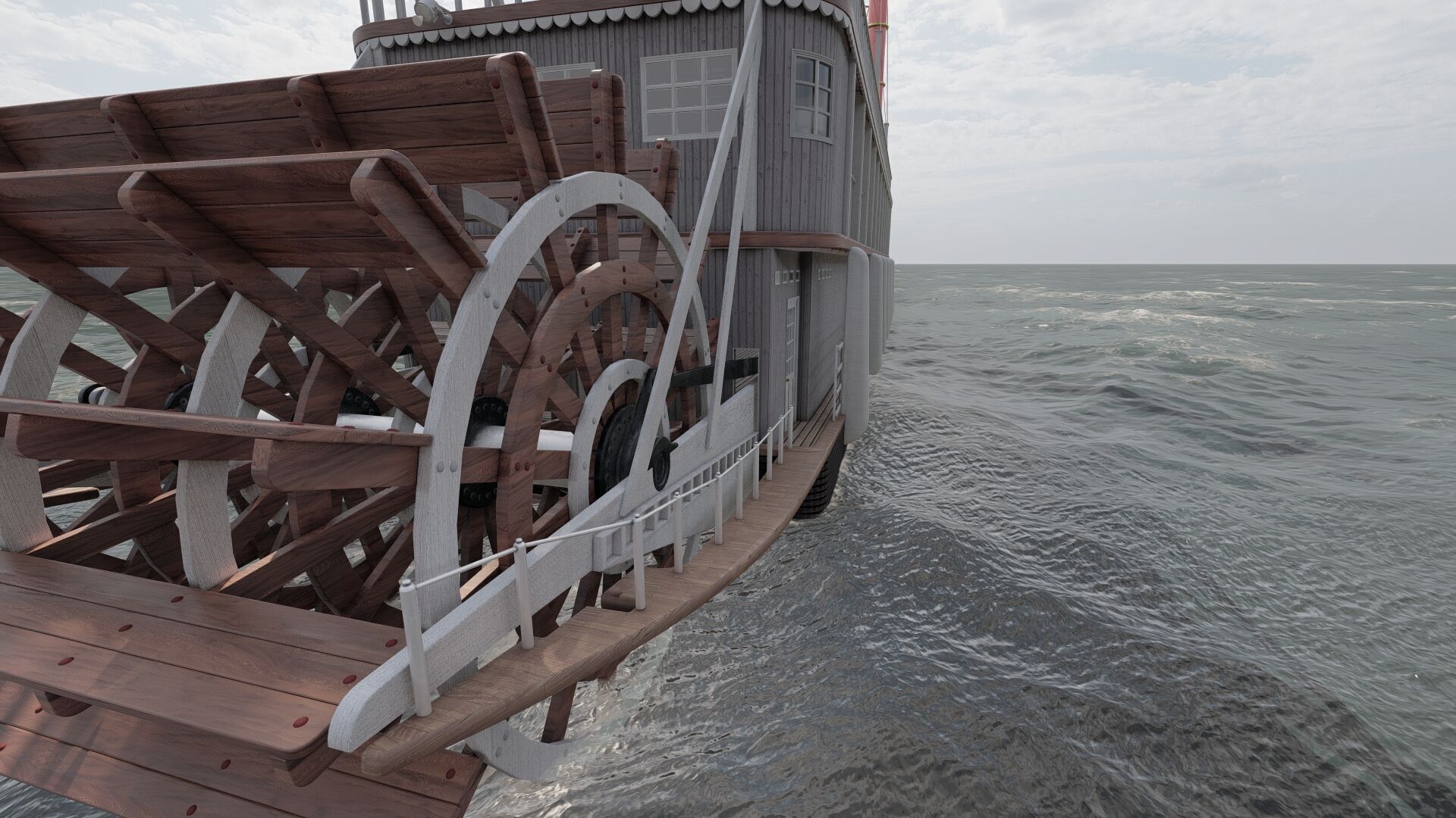 AMERICAN STEAM SHIP 3D model_14