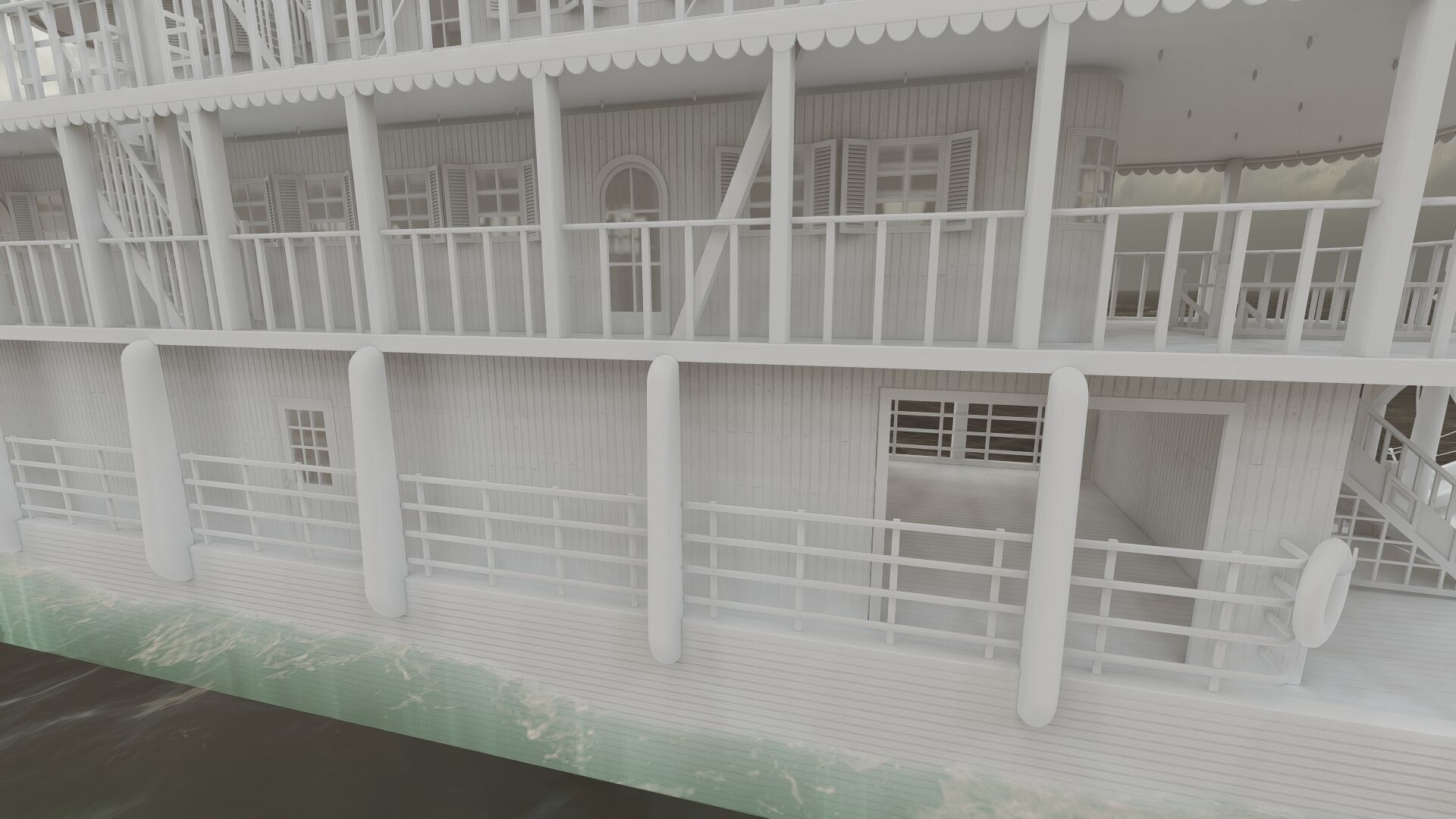 AMERICAN STEAM SHIP 3D model_32