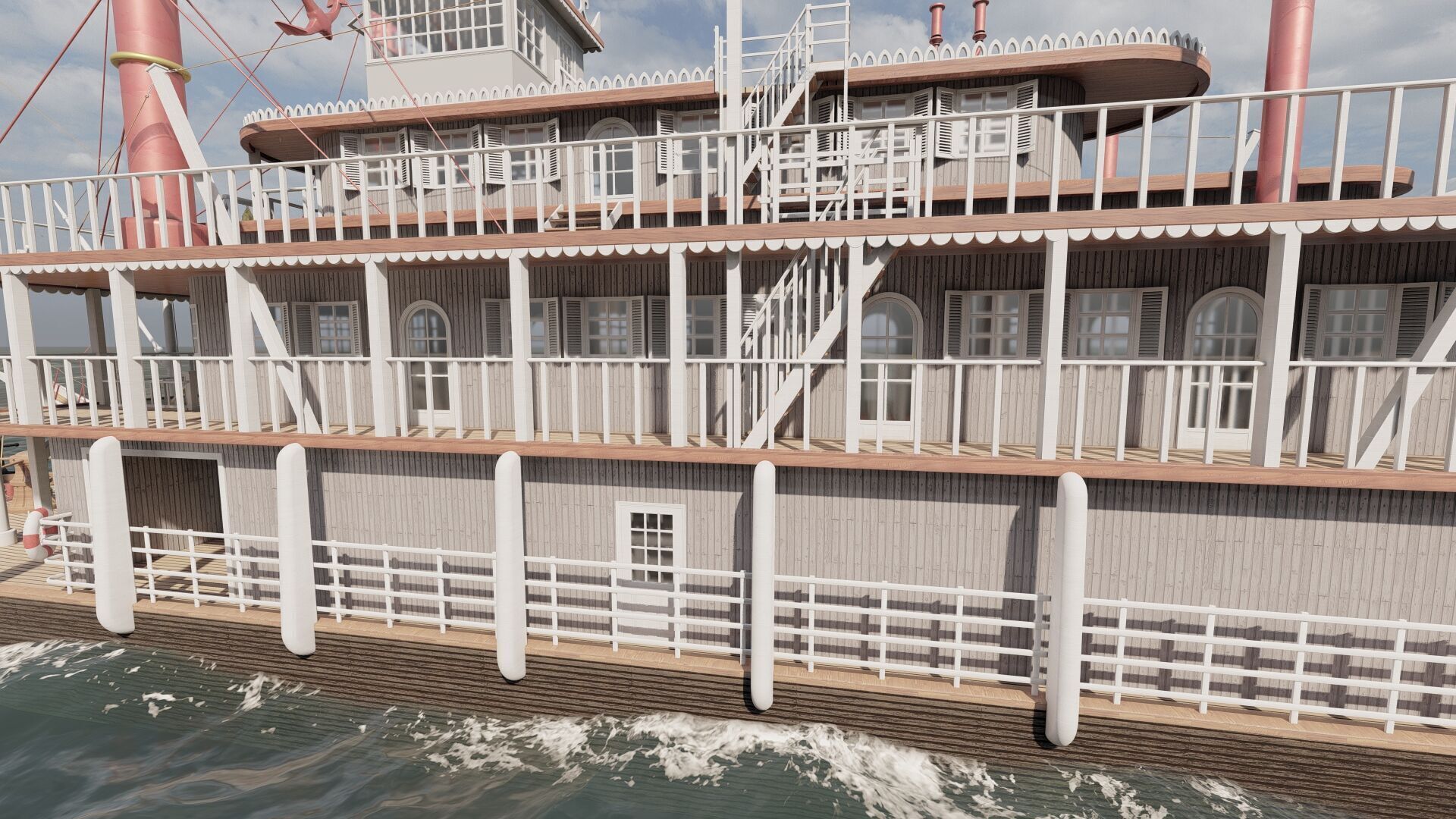 AMERICAN STEAM SHIP 3D model_11