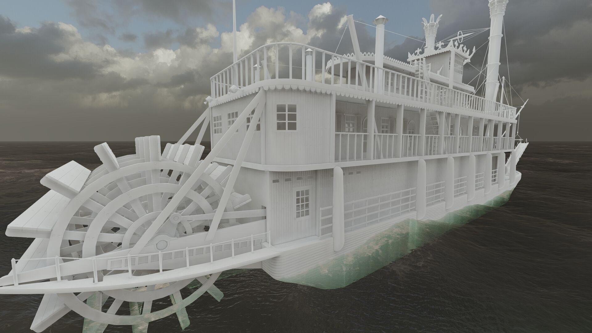 AMERICAN STEAM SHIP 3D model_30