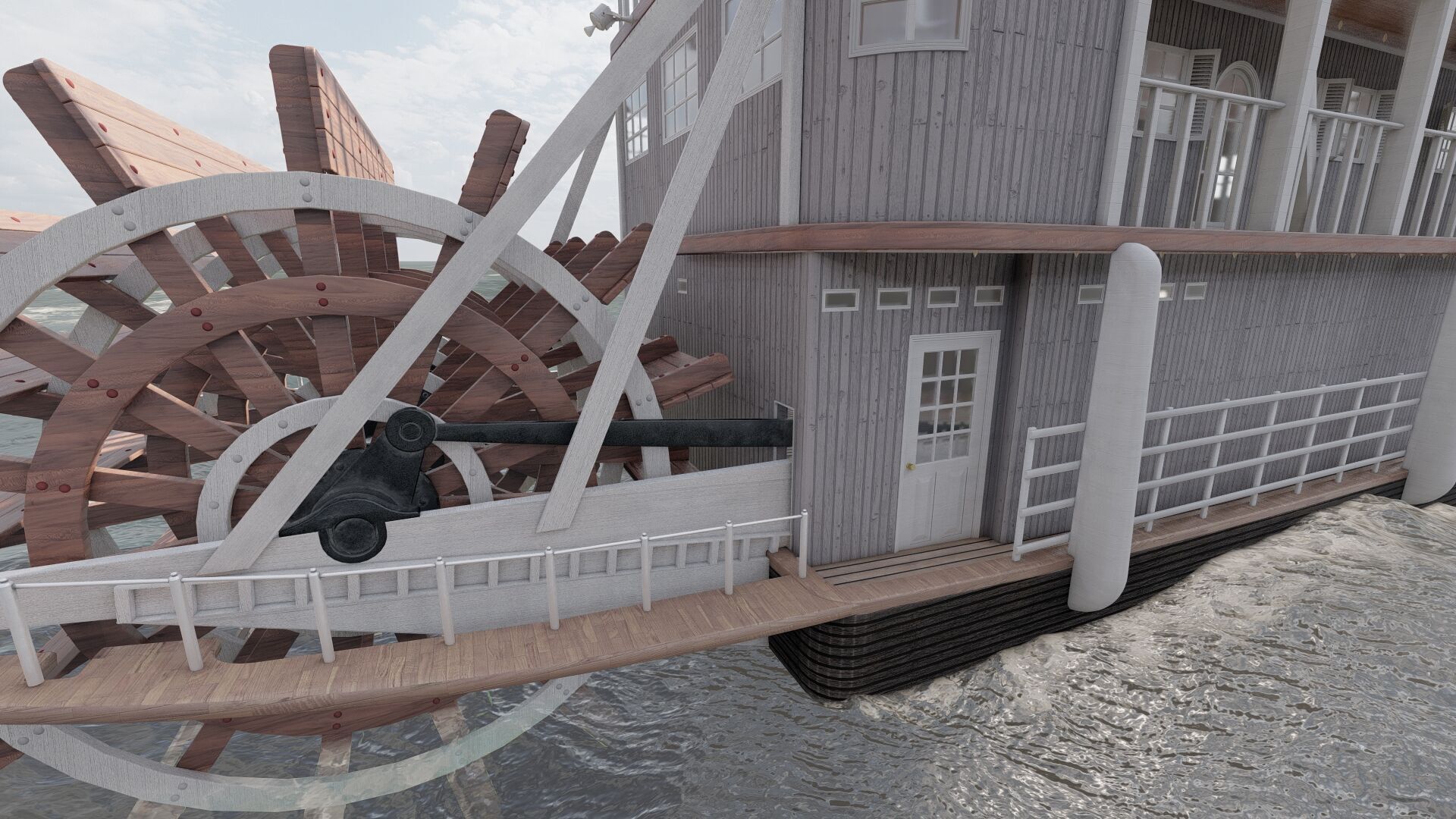 AMERICAN STEAM SHIP 3D model_15