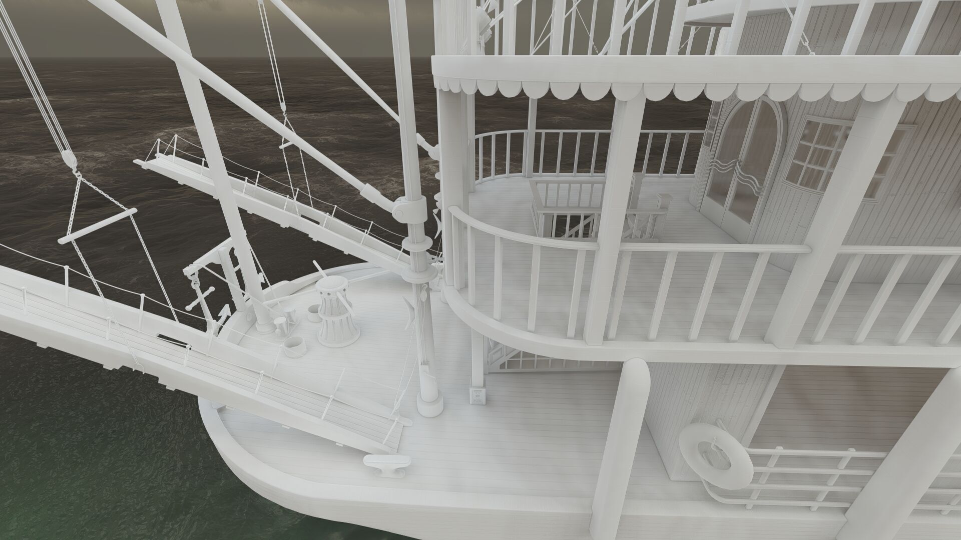 AMERICAN STEAM SHIP 3D model_36