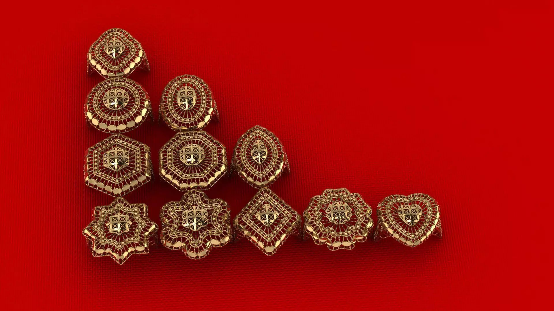 Arabian Rings 4 3D print model