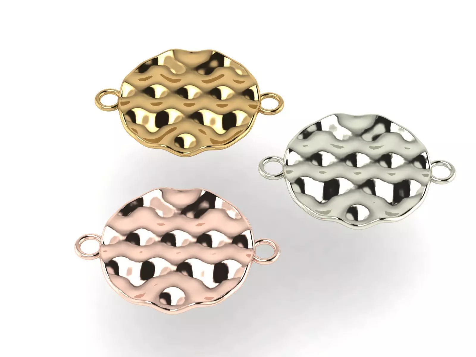 Simple wavy pendant Free 3D print model
