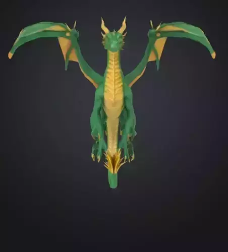 A 3D flying dragon 