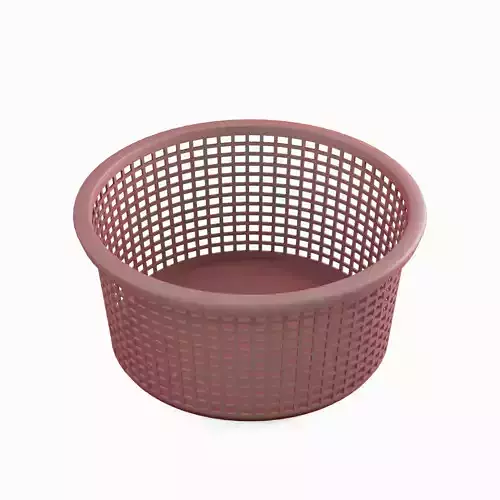 Laundry Plastic Basket 03  Low-poly 3D model