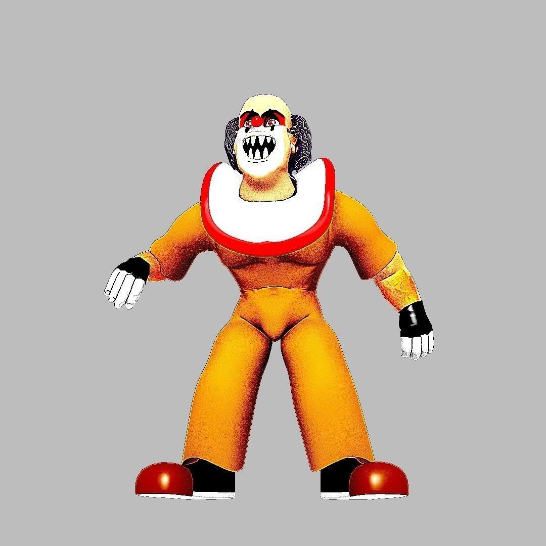sacrry clown 2 only for Blender 3D model_4