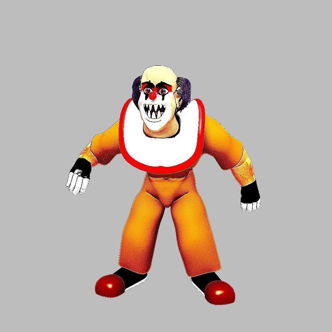 sacrry clown 2 only for Blender 3D model_1