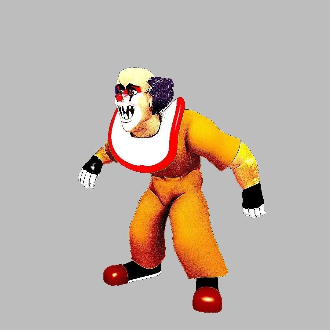 sacrry clown 2 only for Blender 3D model_6