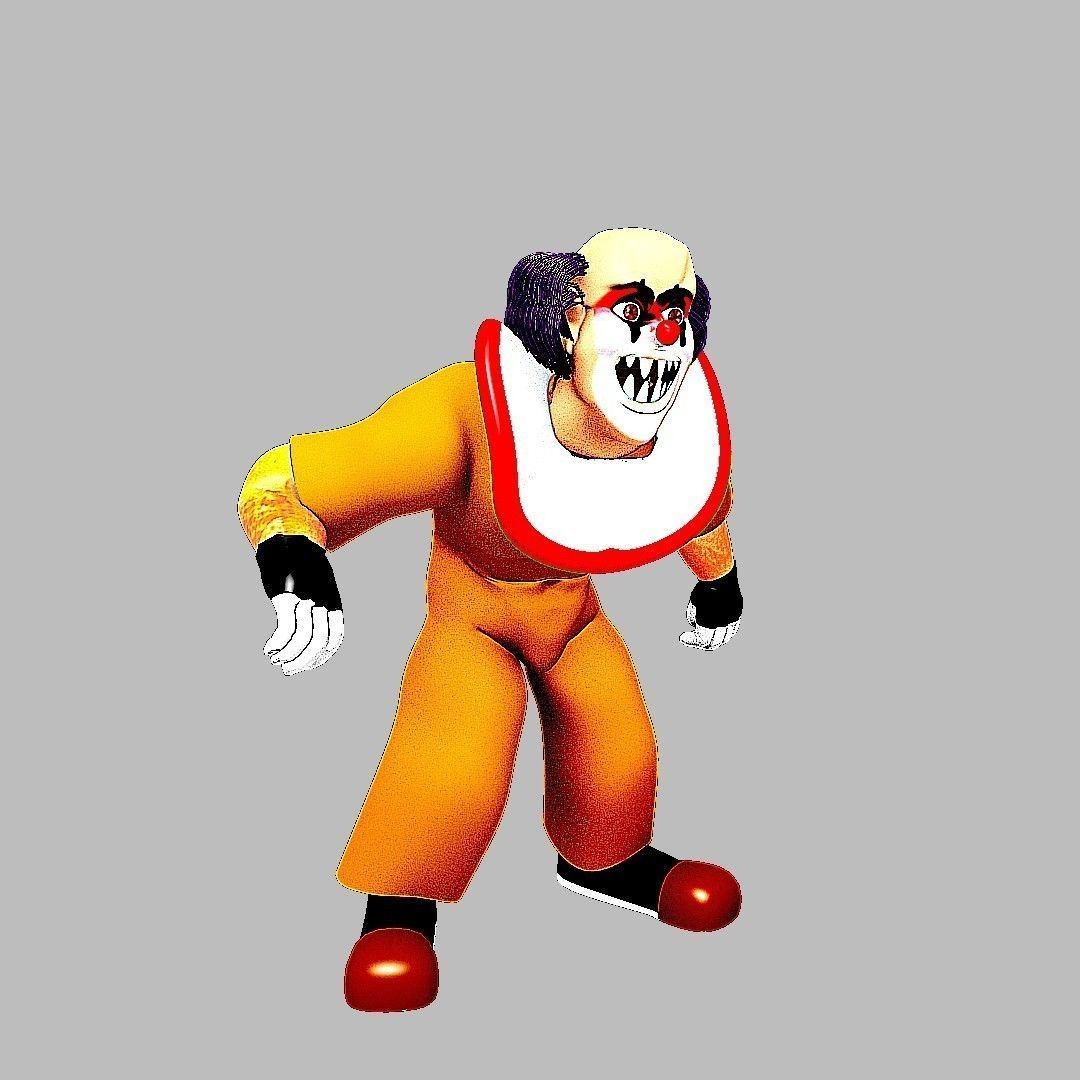sacrry clown 2 only for Blender 3D model_3