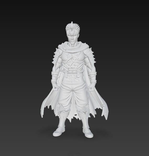 Dark Blade Master Epic Warrior 3D Print Model 3D model_14