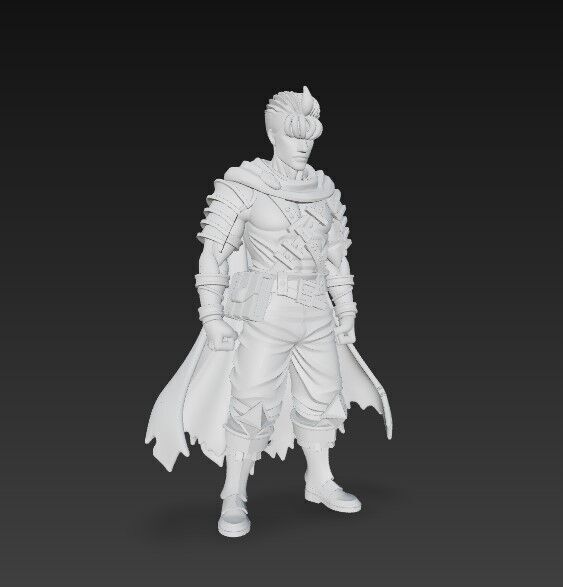 Dark Blade Master Epic Warrior 3D Print Model 3D model_15