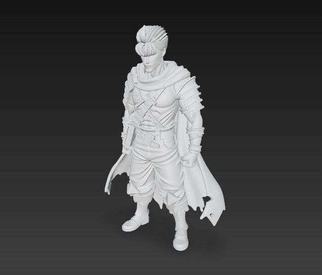 Dark Blade Master Epic Warrior 3D Print Model 3D model_19