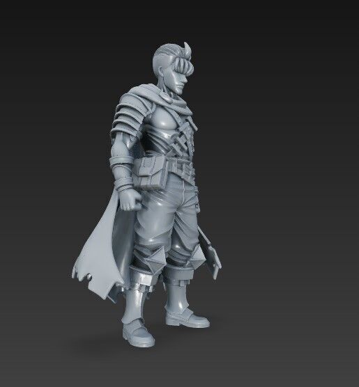 Dark Blade Master Epic Warrior 3D Print Model 3D model_2