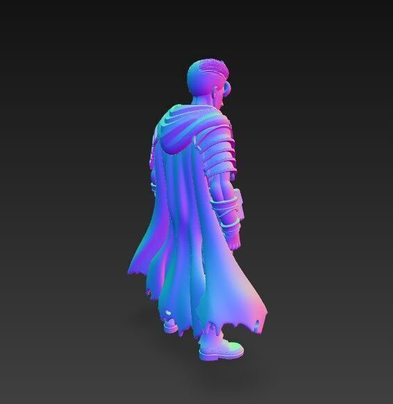 Dark Blade Master Epic Warrior 3D Print Model 3D model_8