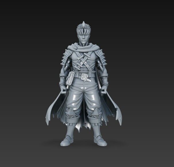 Dark Blade Master Epic Warrior 3D Print Model 3D model_1