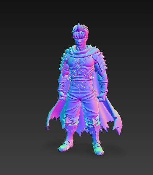 Dark Blade Master Epic Warrior 3D Print Model 3D model_9