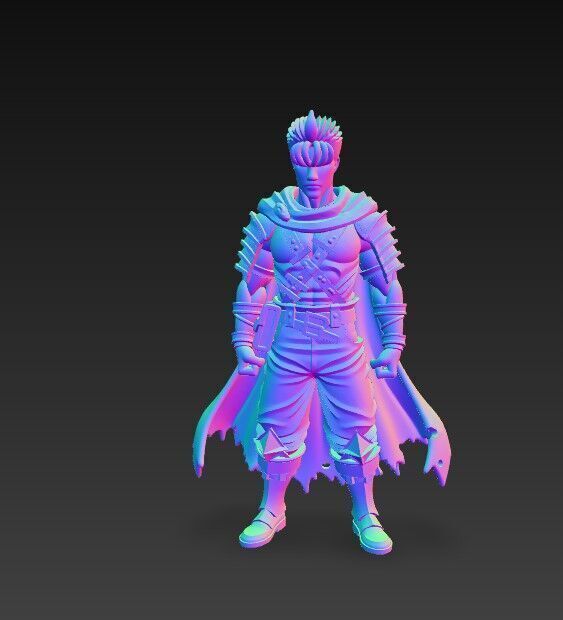 Dark Blade Master Epic Warrior 3D Print Model 3D model_13