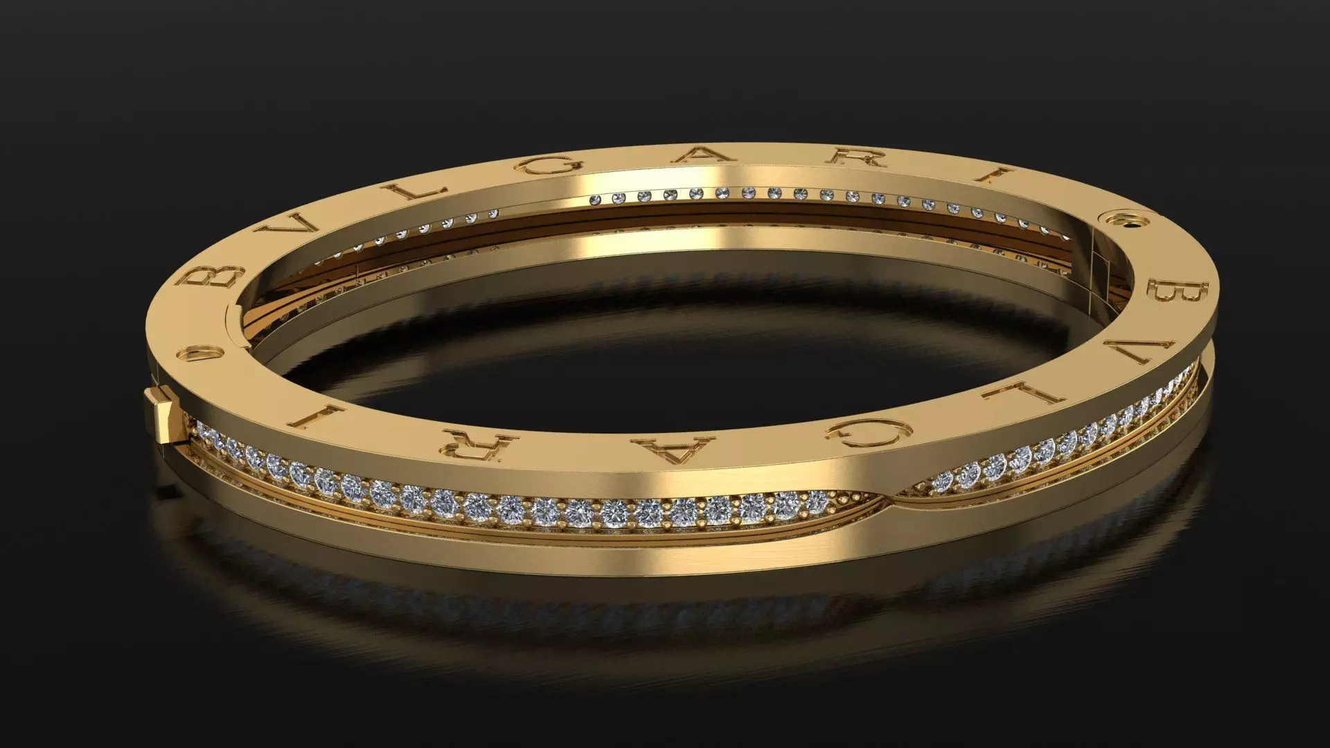 Bracelet 3DM STL OBJ model for 3D printing and CNC 3D print model_0