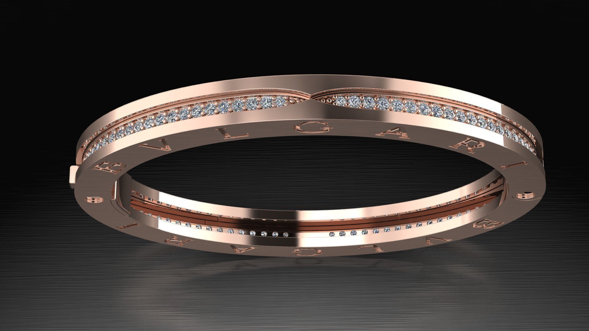 Bracelet 3DM STL OBJ model for 3D printing and CNC 3D print model_5
