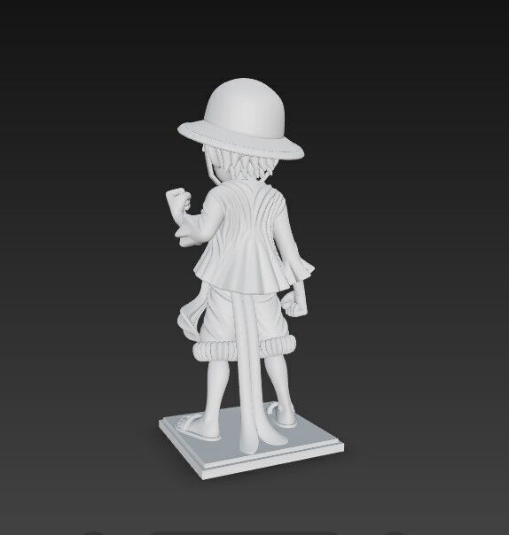 Eared Captain Cheerful Anime Character 3D Print Model 3D model_22